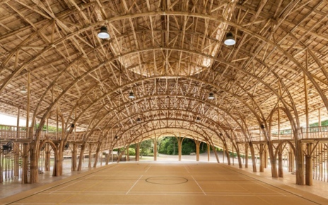 Спортивный зал из бамбука