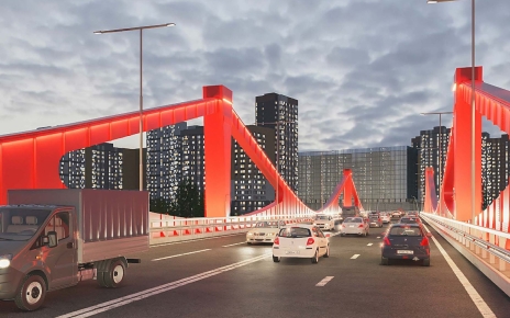 Проект велопешеходного моста на улице Мясищева